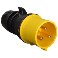 Pin and Sleeve Plug Devices 888-21012-NS IEC 60309 Cable Mount Plug, IP44 Rated, 30 Amp 120 Volt, 4H, IEC 309 International Pin and Sleeve Devices 